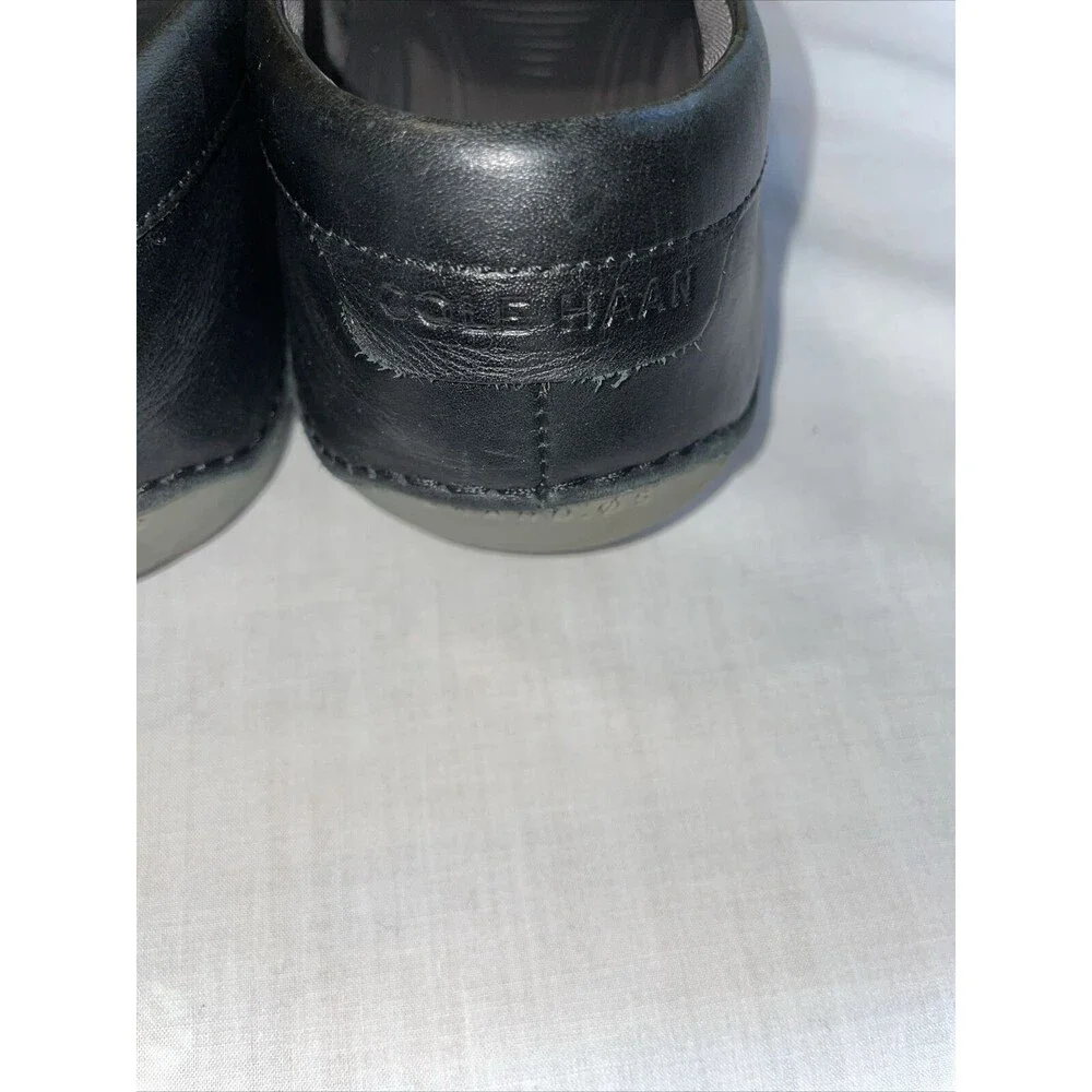 Cole Haan Grand O’s Driving Mocs Men’s Size 7 M Black Leather Motogrand Slip On